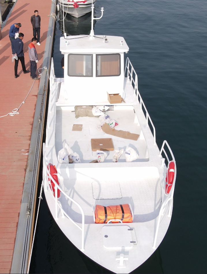 11m Aluminum Cargo Boat Work Barge Landing boat