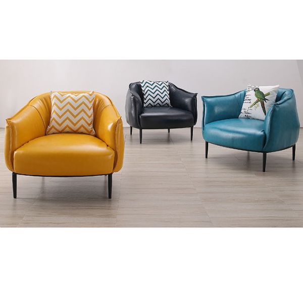 Customized Hotel Canteen Modern Dining Room Chairs Leisure Single Seater Sofa