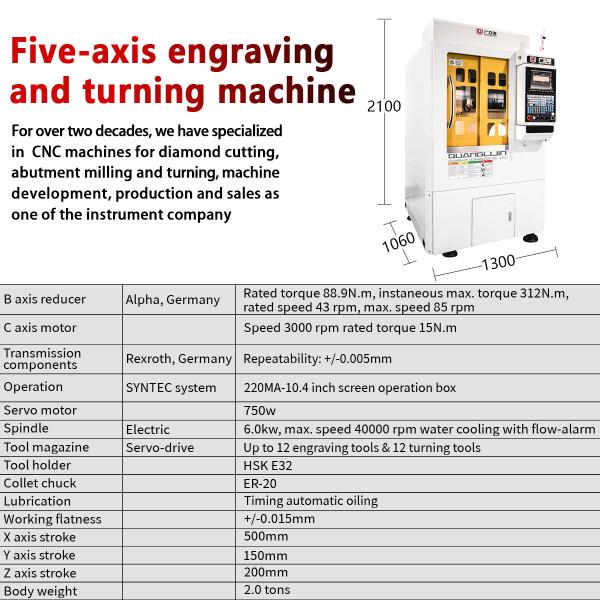 G5-500 Jewelry Engraving And Milling Five-Axis Turning And Milling Compound Machine
