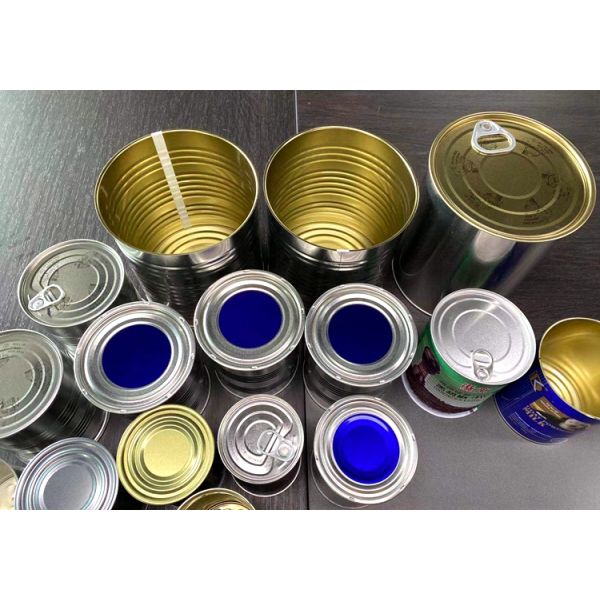 Food Safety 900 Gram Milk Powder Tinplate Storage Can , Round Metal Tin Can With Aluminum Foil For Milk Powder