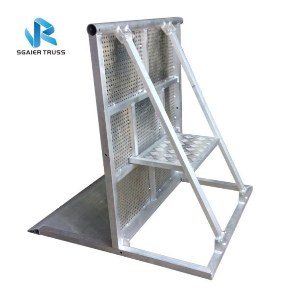 Sgaier 1.2m Aluminium Crowd Control Barrier Metal Pallets For Event Show