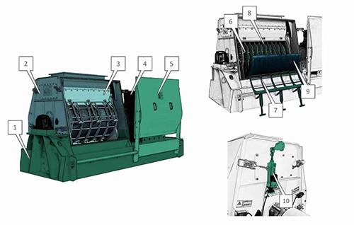 Wood Sawdust Making Machine / Biomass Pellet Plant 5-6t/h Capacity