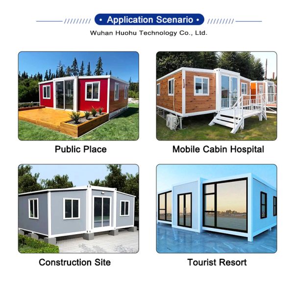 Customized Expandable Container House 2 Bedrooms Prefabricated Modular House