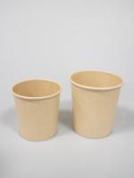 Envase de papel abonable biodegradable de la taza de papel del PLA con las tapas