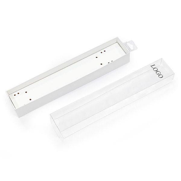 Logotipo personalizado Reloj de lujo correa de cartón Envasado Caja de reloj largo Caja de reloj collar Brazalete de reloj correa Caja de regalo