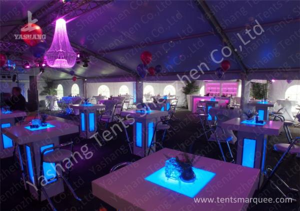 Hard Wall Aluminum Profiled Heavy Duty Party Tents Gorgeous Light Designation