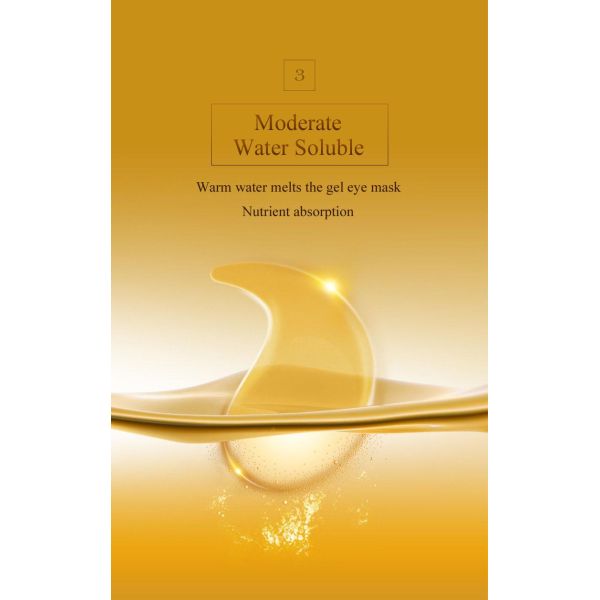 Anti Aging Eye Mask , 24k Crystal Collagen Gel Eye Mask For Lines / Wrinkles