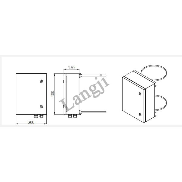 Outdoor Waterproof Electrical Distribution Box , Wall Mounted Distribution Box