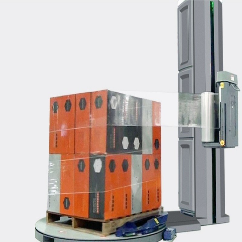Fully Automatic Pallet Wrapper Turntable M-Type For Warehouse Production Line