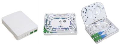 2PCS SC/L 1 Port Wall-Mounted Fiber Optic Faceplate 105.4*82.4*22.5mm