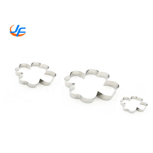 RK Bakeware China Foodservice NSF Нержавеющая сталь Четырехлистная клеверная мышь Формирование мыши Мосс Тортовые кольца