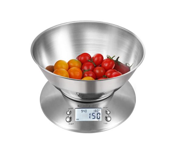 Échelle électronique de cuisine de poids en acier inoxydable