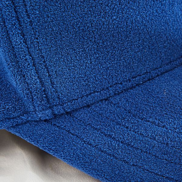 Casquillo de Autumn Winter Polar Fleece Baseball con Debossed Logo Leather Patch