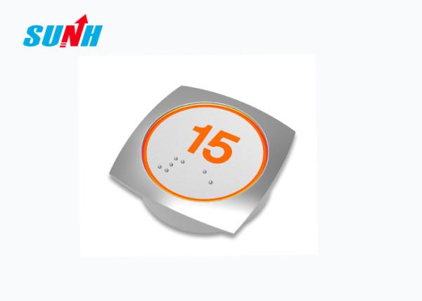 SUNH Elevator Push Button PC / ABS Material With 4 Lines Connection Port