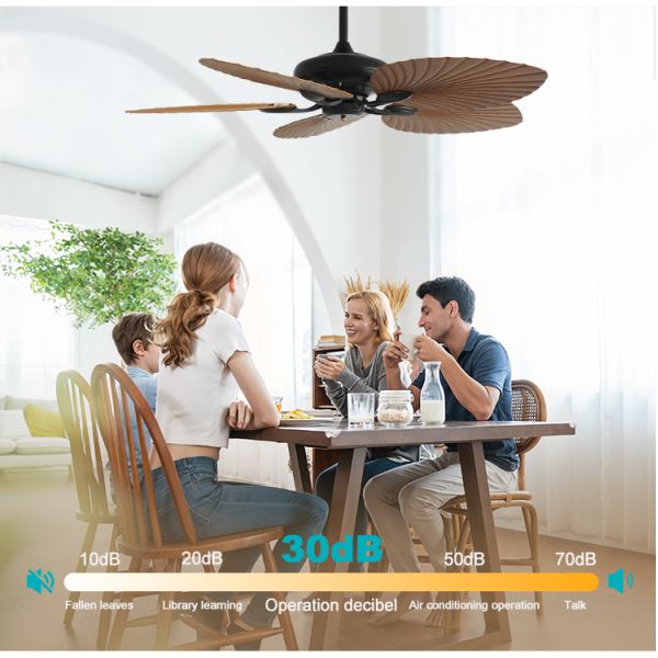 110-240V/50Hz-60Hz Ventilador de teto externo com controle remoto 6 velocidades