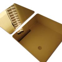 Ouro 8k do titânio dos SS 201 nenhuma folha de aço inoxidável do revestimento de 8 espelhos