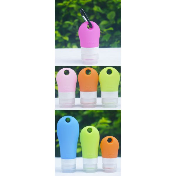 25g 41g Colorful Narrow Mouth Silicone Shampoo Bottles