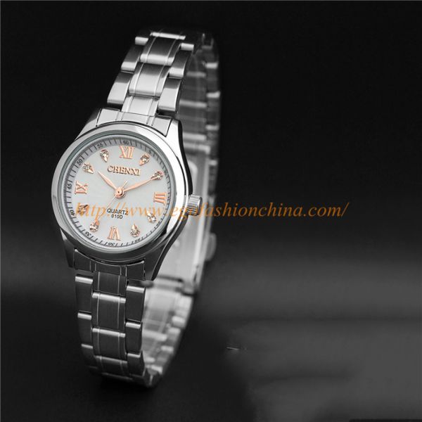 010D Couple Watch for Man Women's Watch Stainless Steel Quartz Watch Rose Gold Hot Watches
