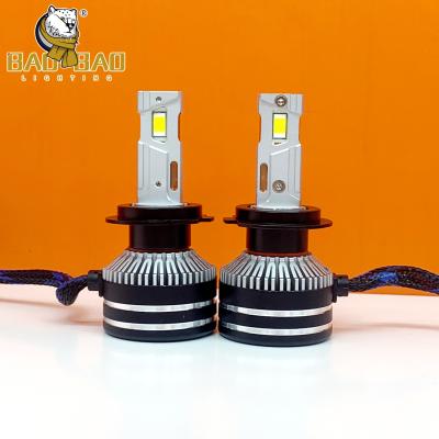 Iron Aluminum Silver LED Headlight Bulb Waterproof H4 H7 H11 9006 9005 LED Headlamp For Car