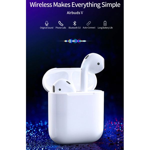 I12 Truly Wireless Smart Earphones Invisible Bluetooth Headset HIFI Sound