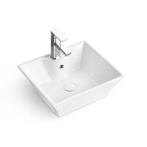 Hotel Apartment White New Design Ceramic Above Counter Wash Art Basin Bathroom Sinks