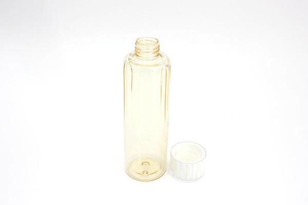 Garrafas 180ml plásticas maiorias amarelas claras do ANIMAL DE ESTIMAÇÃO 24mm