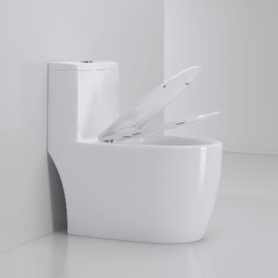 Floor Mounted New Design Best Sale Porcelain Sanitary Ware Bathroom Ceramic Siphonic One Piece Toilet Bowl