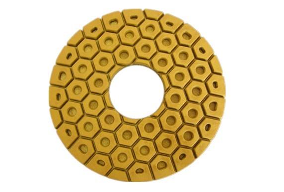 Resin Copper Bond Diamond Polishing Pads , 4 / 5 Angle Grinder Polishing Pad