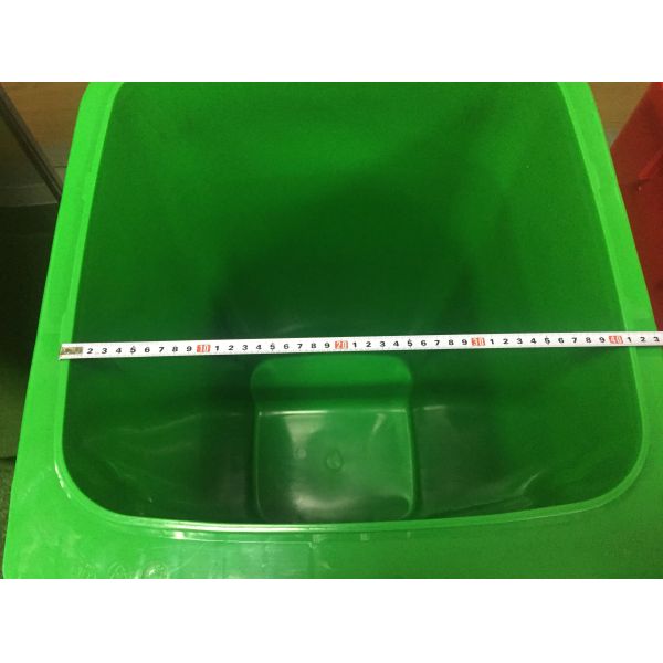 Convenient Induction Type Recycling Waste Bin with 2 Wheels and Labeling Options