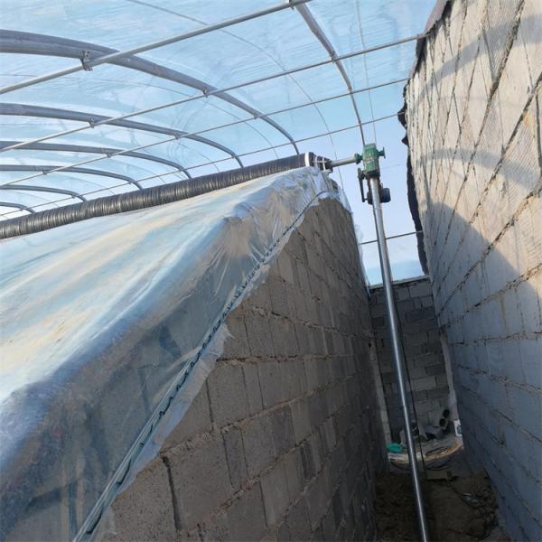 Túnel solar passivo do filme plástico da estufa do inverno da área fria único