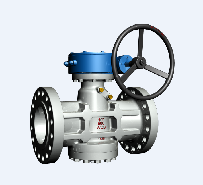 Steel Electric Plug Valve Pressure Balance Handle Or Gear Operation