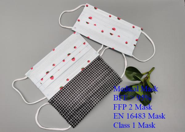 High Breathability Disposable Nose Mask , Single Use Children'S Disposable Face Masks