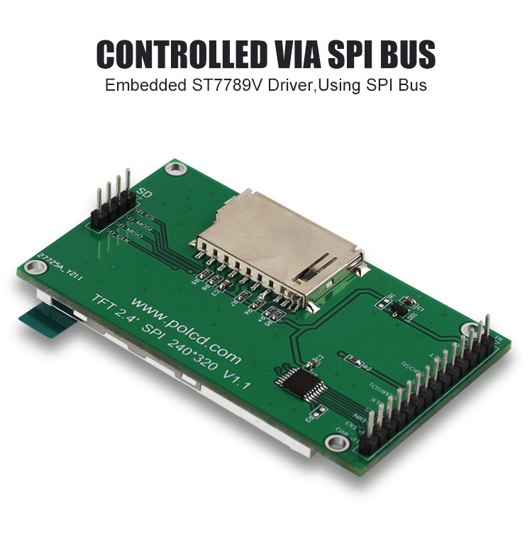 Polcd 240X320 2,4-дюймовый сенсорный TFT-экран 260 нит ЖК-сенсорная панель ST7789V2