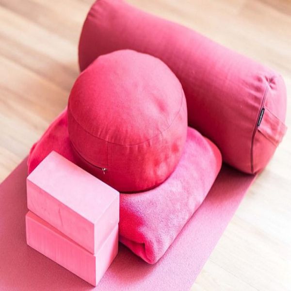 Back Support Rectangular Soft Sponge Meditation Yoga Bolster Pillow