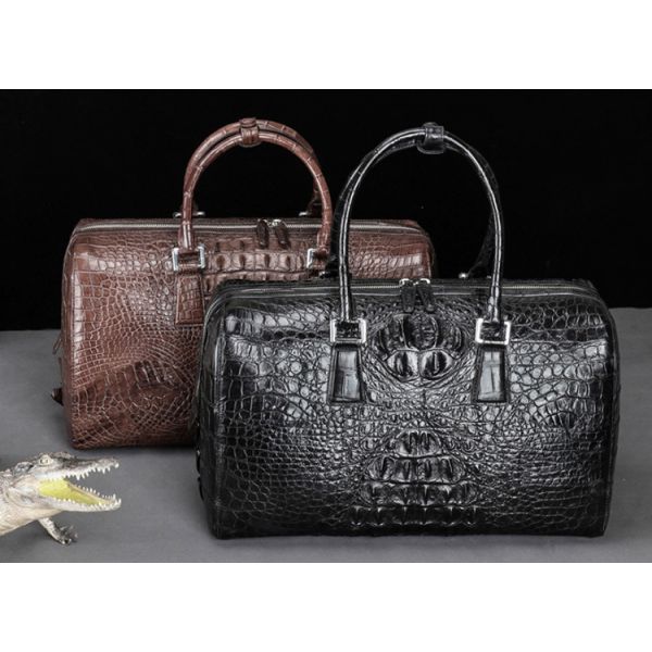 New crocodile-skin business travel carry-on handbag male high-end big volume business travel luggage briefcases