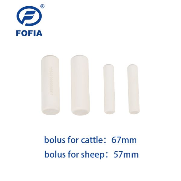 White Reticuloruminal Function Cattle Rumen Bolus Wireless Smart PH Measurements Temperature Sensor Chip ISO11784 5 FDX B