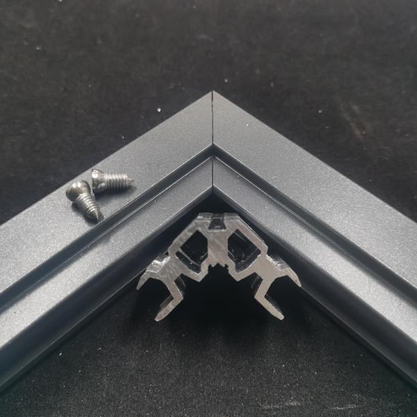 Expandable Gluing Door And Window Aluminum Corner Connector With Screws