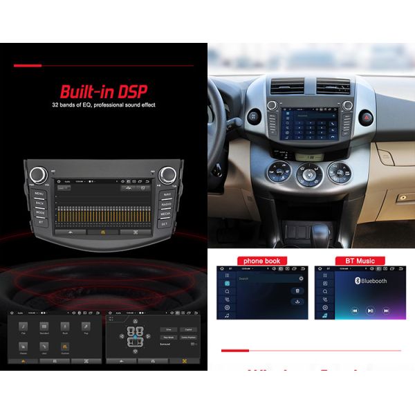 Toyota RAV4 OEM Автомобильное радио с 4G DSP Беспроводной Carplay 360 Камера с видом на птицу