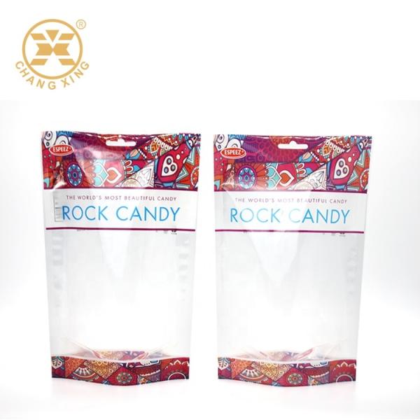 Bolsas de embalaje de dulces de grado alimenticio con impresión digital de bajo MOQ, con logotipo personalizado, cierre de cremallera y soporte