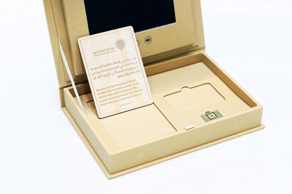 MDF Video Screen Display Gift Box with Customizable Design and 4 Color Print Method