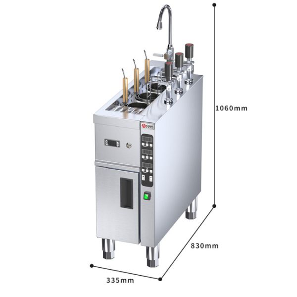 1 резервуар 4 корзины Электрическая макаронная плитка для быстрой приготовления пищи в коммерческих кухнях