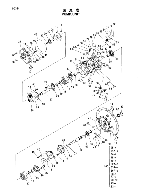 2042059 8071391 recambios hidráulicos de Hitachi 3065989 1025666 2044793 para HPK055 ZAX120 ZAX130 ZAX160