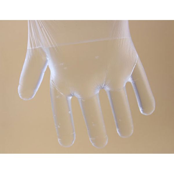 Household Clear Plastic Gloves Non Slip Good Air Tightness Environmental Protection