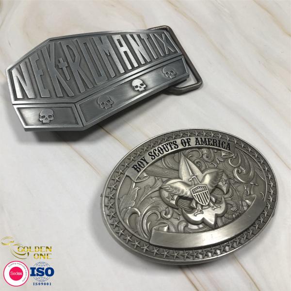 Western Custom Made Buckles ,  Metal Zinc Alloy Pin Mens Cowboy Belt Buckles