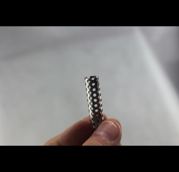 Automotive Perforated Steel Tube , Spiral Welded Perforated Stainless Pipe