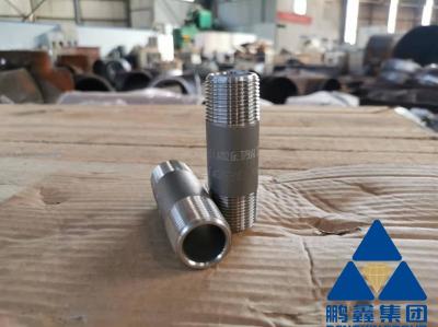 O bocal rosqueado dobro L 120mm da tubulação de 1 polegada forjou os encaixes de tubulação de aço