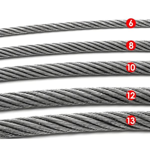 8X19s FC Iwrc Custom Diameter 8mm 10mm 12mm 16mm Galvanized Steel Wire Rope Suppliers