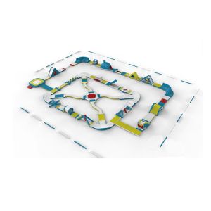 Тематический парк 65 человек раздувной на занятность семьи 10 Ft высоты