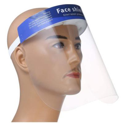 330 * 220mm Clear Disposable Face Shield Double Sided Polymer Materials