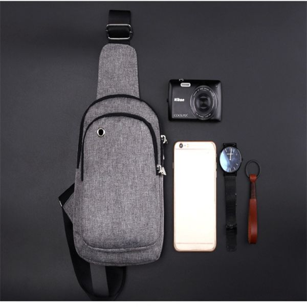 Trendy Crossbody Sling Bag Oxford One Shoulder Sling Chest Bag